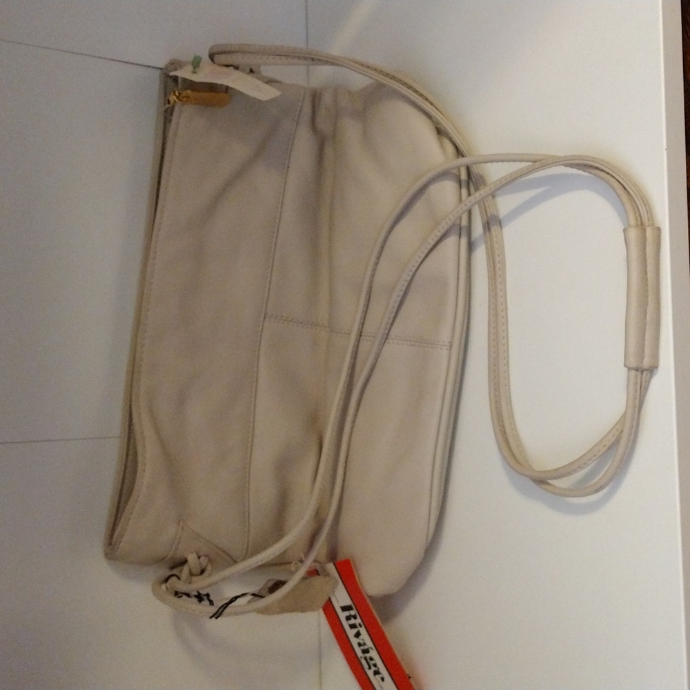 Vintage Cream Leather Purse